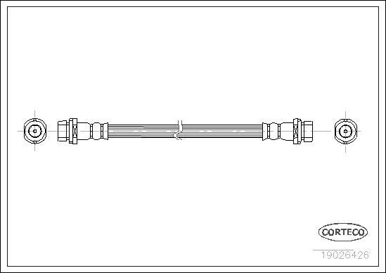 Corteco 19026426 - Flexible de frein cwaw.fr