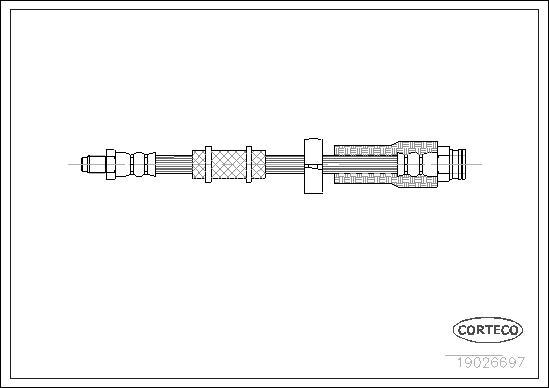 Corteco 19026697 - Flexible de frein cwaw.fr