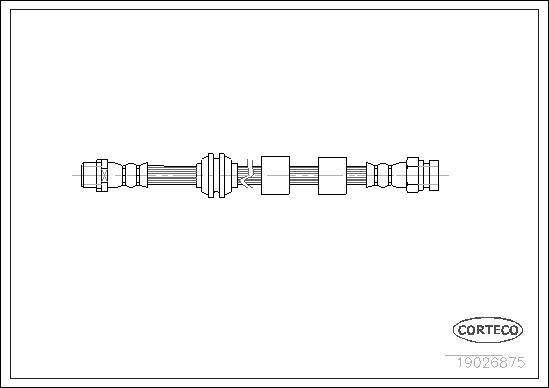 Corteco 19026875 - Flexible de frein cwaw.fr