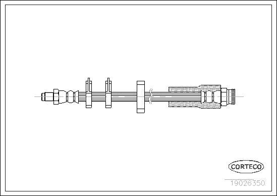 Corteco 19026350 - Flexible de frein cwaw.fr