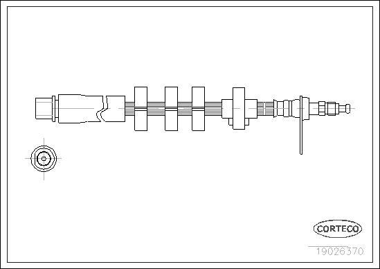 Corteco 19026370 - Flexible de frein cwaw.fr