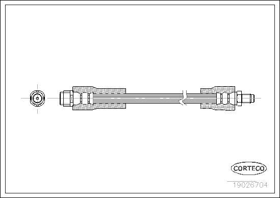 Corteco 19026704 - Flexible de frein cwaw.fr