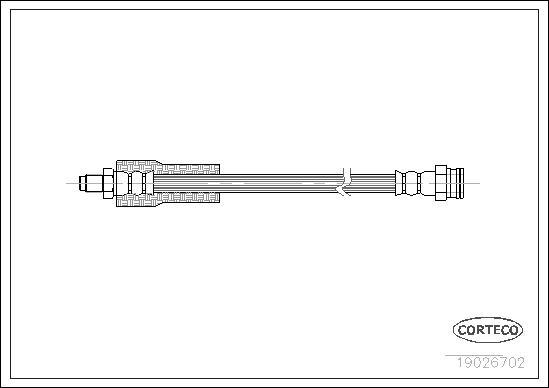 Corteco 19026702 - Flexible de frein cwaw.fr