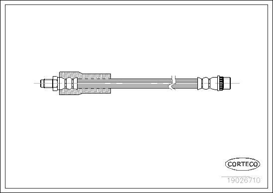 Corteco 19026710 - Flexible de frein cwaw.fr