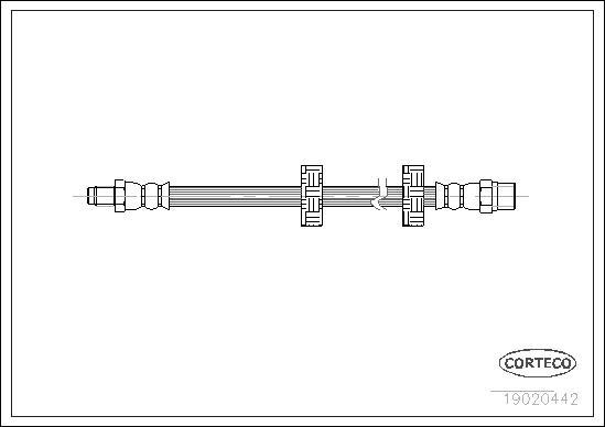 Corteco 19020442 - Flexible de frein cwaw.fr