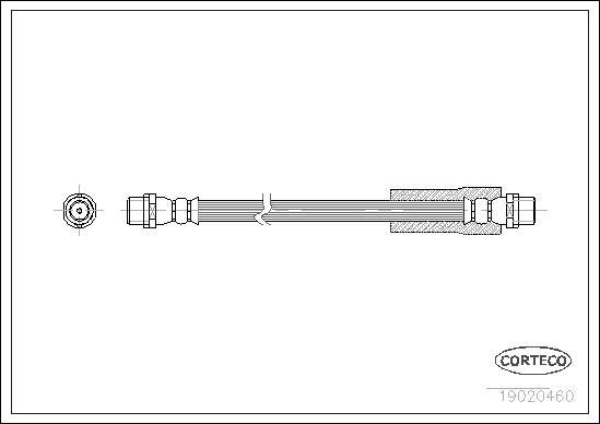 Corteco 19020460 - Flexible de frein cwaw.fr