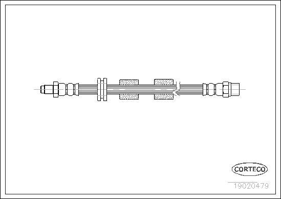 Corteco 19020479 - Flexible de frein cwaw.fr