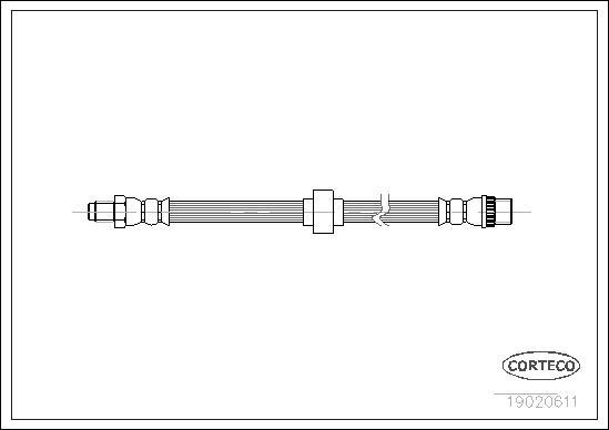 Corteco 19020611 - Flexible de frein cwaw.fr