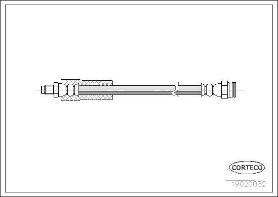 Corteco 19020032 - Flexible de frein cwaw.fr