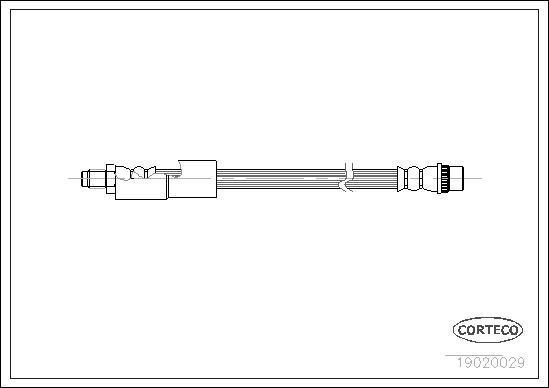 Corteco 19020029 - Flexible de frein cwaw.fr