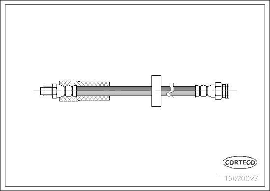 Corteco 19020027 - Flexible de frein cwaw.fr