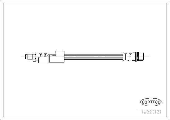 Corteco 19020131 - Flexible de frein cwaw.fr