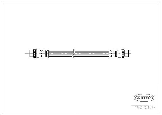 Corteco 19020120 - Flexible de frein cwaw.fr