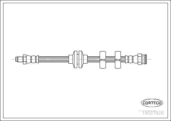 Corteco 19027929 - Flexible de frein cwaw.fr