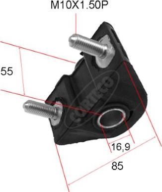 Corteco 80000955 - Suspension, bras de liaison cwaw.fr