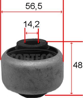 Corteco 80001541 - Suspension, bras de liaison cwaw.fr