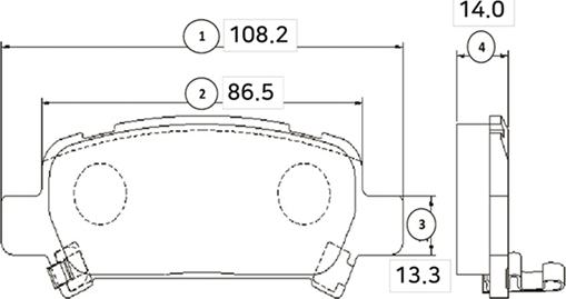 CTR GK0990 - Kit de plaquettes de frein, frein à disque cwaw.fr