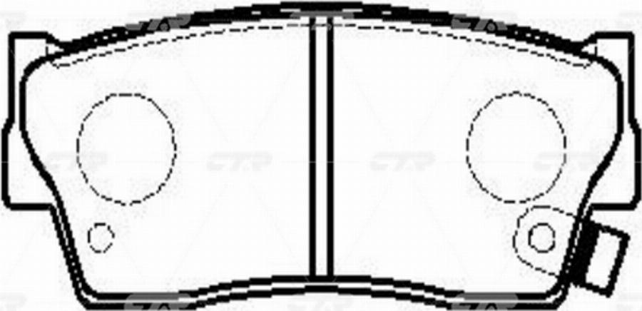 CTR GK0946 - Kit de plaquettes de frein, frein à disque cwaw.fr