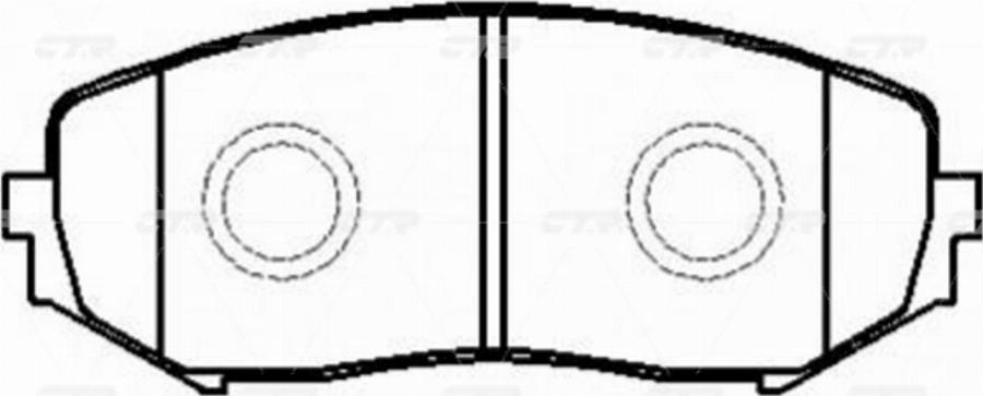 CTR GK0948P - Kit de plaquettes de frein, frein à disque cwaw.fr