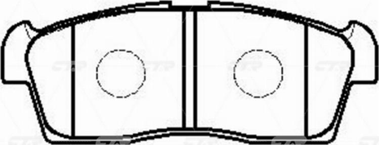 CTR GK0964 - Kit de plaquettes de frein, frein à disque cwaw.fr