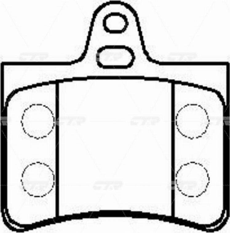 CTR GK0901 - Kit de plaquettes de frein, frein à disque cwaw.fr