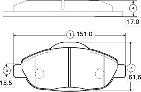 CTR GK0908 - Kit de plaquettes de frein, frein à disque cwaw.fr