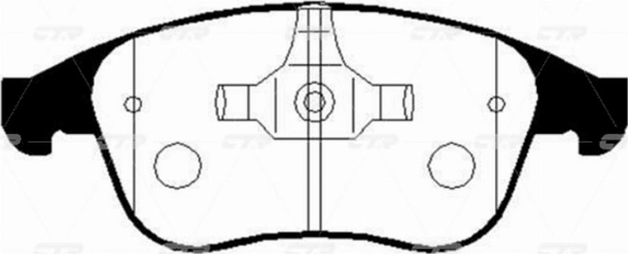 CTR GK0987N - Kit de plaquettes de frein, frein à disque cwaw.fr