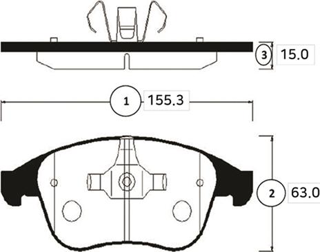 CTR GK0987 - Kit de plaquettes de frein, frein à disque cwaw.fr