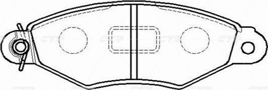 CTR GK0924 - Kit de plaquettes de frein, frein à disque cwaw.fr