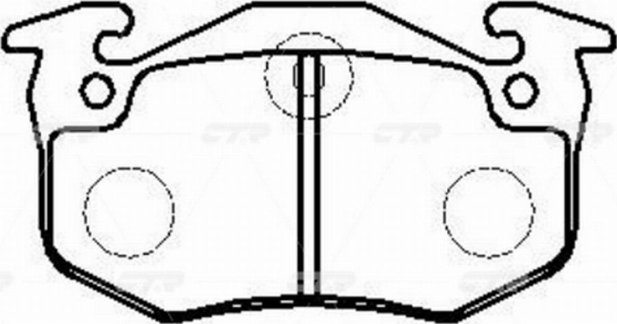 CTR GK0926 - Kit de plaquettes de frein, frein à disque cwaw.fr