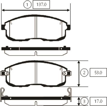 CTR GK0975 - Kit de plaquettes de frein, frein à disque cwaw.fr