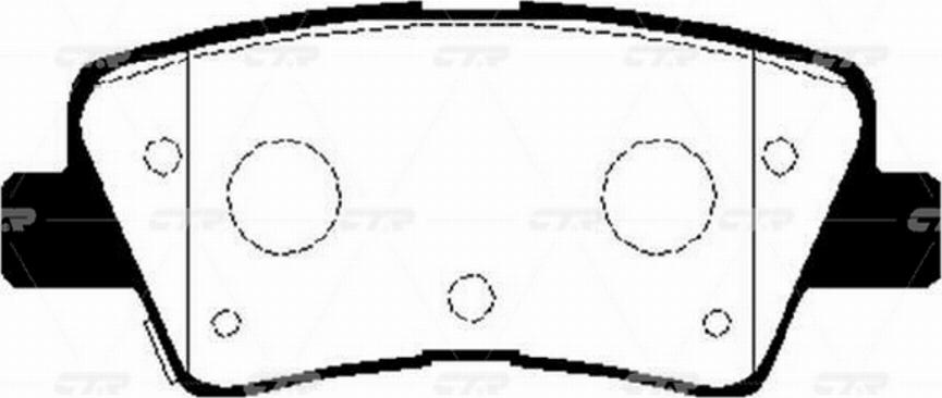 CTR GK0499P - Kit de plaquettes de frein, frein à disque cwaw.fr