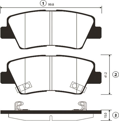 CTR GK0499 - Kit de plaquettes de frein, frein à disque cwaw.fr