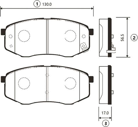 CTR GK0495 - Kit de plaquettes de frein, frein à disque cwaw.fr