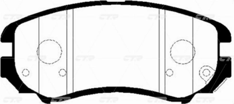 CTR GK0491N - Kit de plaquettes de frein, frein à disque cwaw.fr