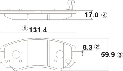 CTR GK0491 - Kit de plaquettes de frein, frein à disque cwaw.fr