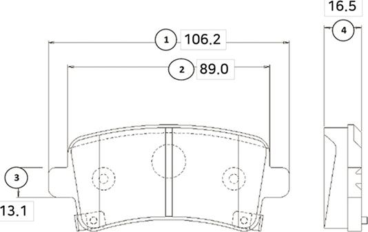 CTR GK0453 - Kit de plaquettes de frein, frein à disque cwaw.fr