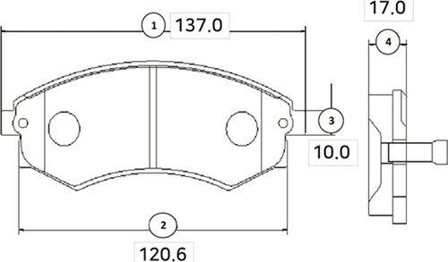 CTR GK0457 - Kit de plaquettes de frein, frein à disque cwaw.fr