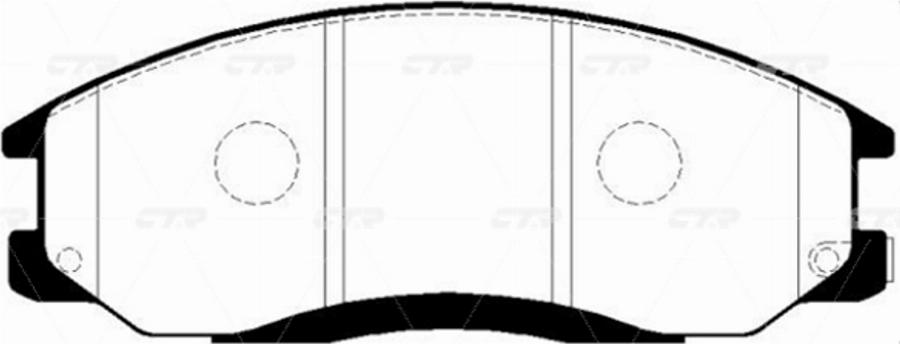 CTR GK0468N - Kit de plaquettes de frein, frein à disque cwaw.fr