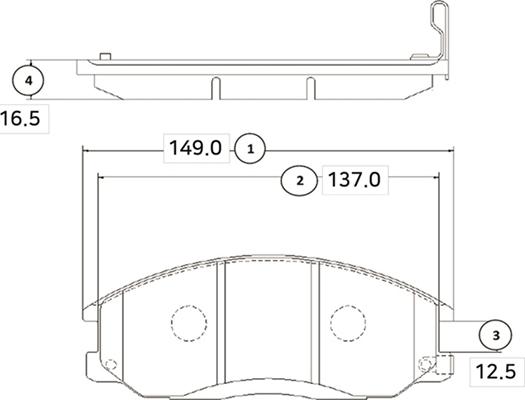 CTR GK0468 - Kit de plaquettes de frein, frein à disque cwaw.fr