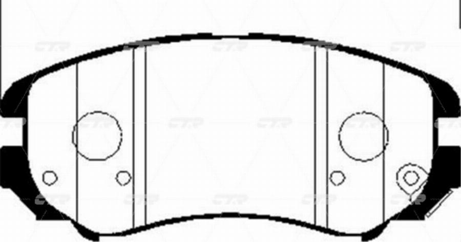 CTR GK0463N - Kit de plaquettes de frein, frein à disque cwaw.fr