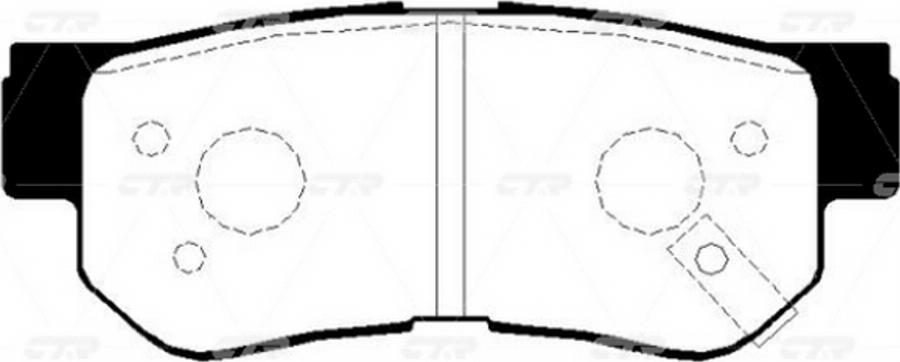 CTR GK0462P - Kit de plaquettes de frein, frein à disque cwaw.fr