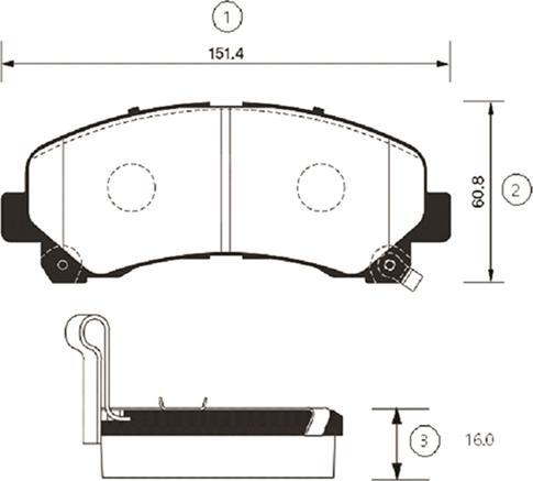 CTR GK0405 - Kit de plaquettes de frein, frein à disque cwaw.fr