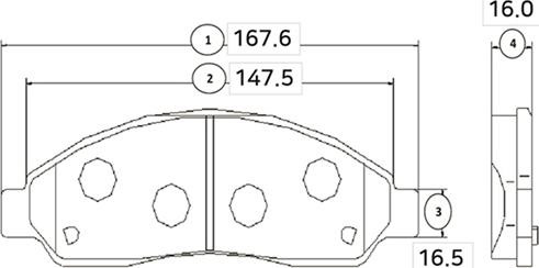 CTR GK0406 - Kit de plaquettes de frein, frein à disque cwaw.fr