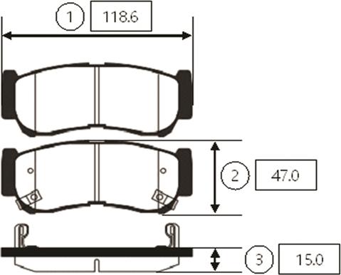 CTR GK0486 - Kit de plaquettes de frein, frein à disque cwaw.fr