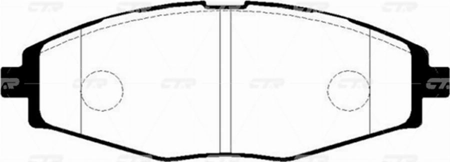 CTR GK0430N - Kit de plaquettes de frein, frein à disque cwaw.fr