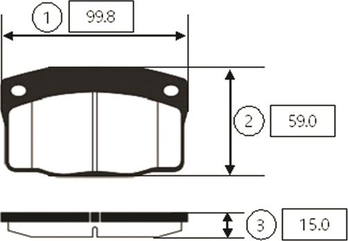 CTR GK0431 - Kit de plaquettes de frein, frein à disque cwaw.fr