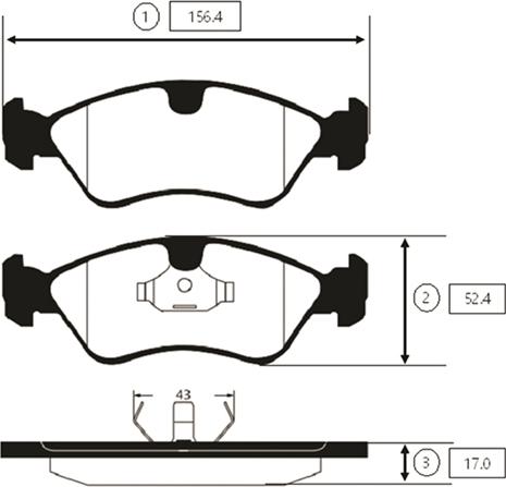 CTR GK0432 - Kit de plaquettes de frein, frein à disque cwaw.fr