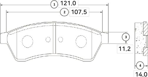 CTR GK0437 - Kit de plaquettes de frein, frein à disque cwaw.fr