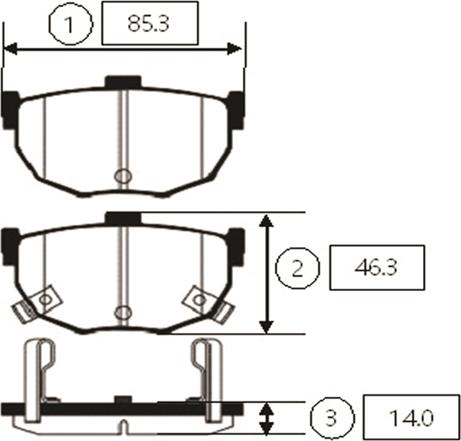 CTR GK0475 - Kit de plaquettes de frein, frein à disque cwaw.fr